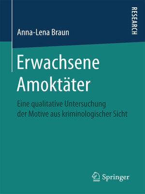 cover image of Erwachsene Amoktäter